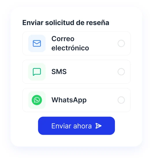 Tarjeta de solicitud de reseña programada