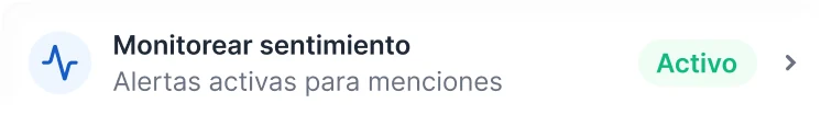Alertas activas para menciones